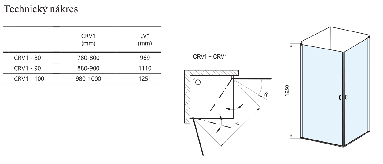 Chrome CRV1+CRV1-technicky-nakres